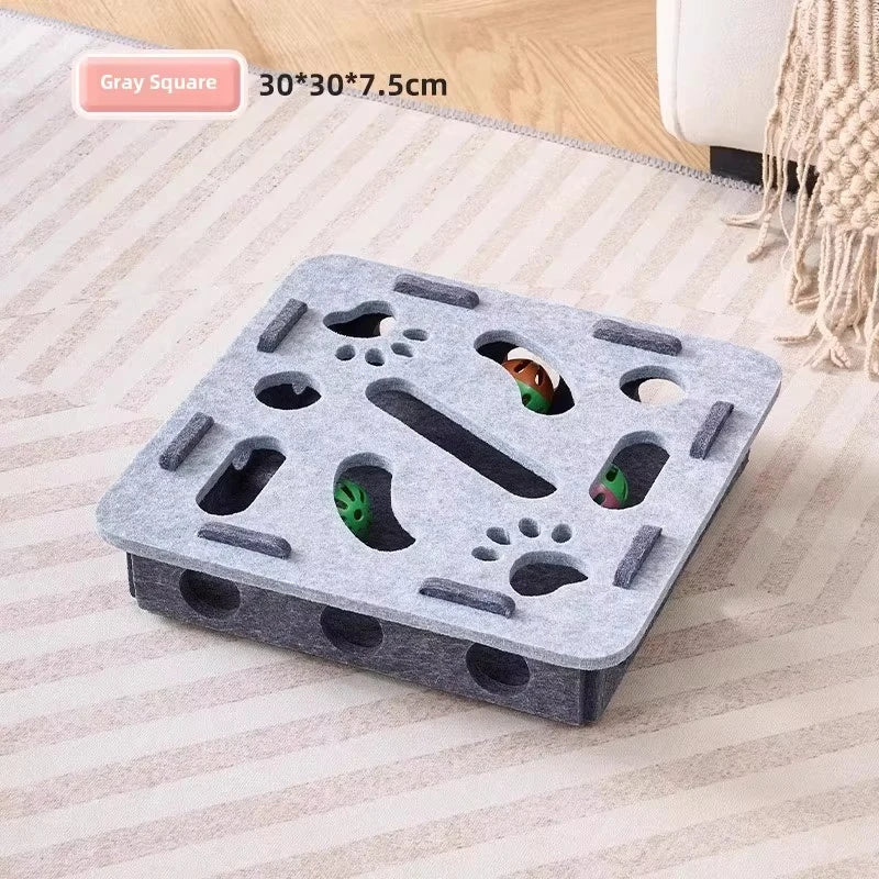 KatzenKraft PuzzleBox Katzenspielzeug - Intelligentes Spielzeug Mit Ballinteraktion Für Innenkatzen - flohmarkt-deutschland.shop