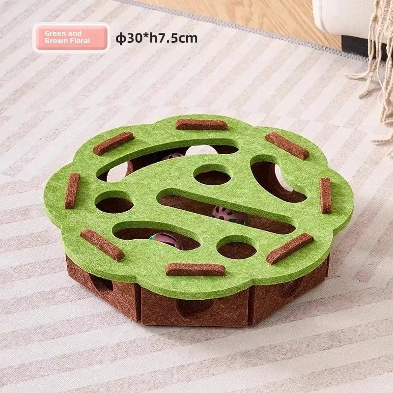 KatzenKraft PuzzleBox Katzenspielzeug - Intelligentes Spielzeug Mit Ballinteraktion Für Innenkatzen - flohmarkt-deutschland.shop