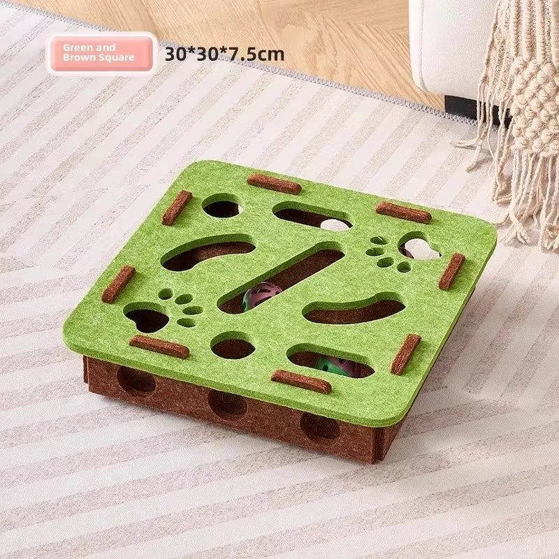 KatzenKraft PuzzleBox Katzenspielzeug - Intelligentes Spielzeug Mit Ballinteraktion Für Innenkatzen - flohmarkt-deutschland.shop