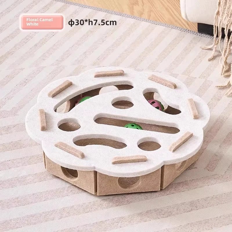 KatzenKraft PuzzleBox Katzenspielzeug - Intelligentes Spielzeug Mit Ballinteraktion Für Innenkatzen - flohmarkt-deutschland.shop