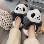 Kawaii Panda & Bär Hausschuhe – warme Plüsch-Pantoffeln für Damen & Herren - flohmarkt-deutschland.shop