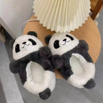 Kawaii Panda & Bär Hausschuhe – warme Plüsch-Pantoffeln für Damen & Herren - flohmarkt-deutschland.shop