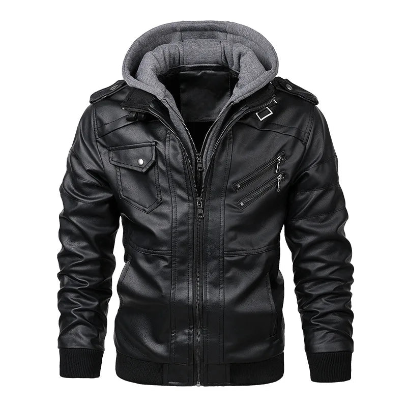 KB Neue männer Leder Jacken Herbst Casual Motorrad PU Jacke Biker Leder Mäntel Marke Kleidung EU Größe SA722 - flohmarkt-deutschland.shop