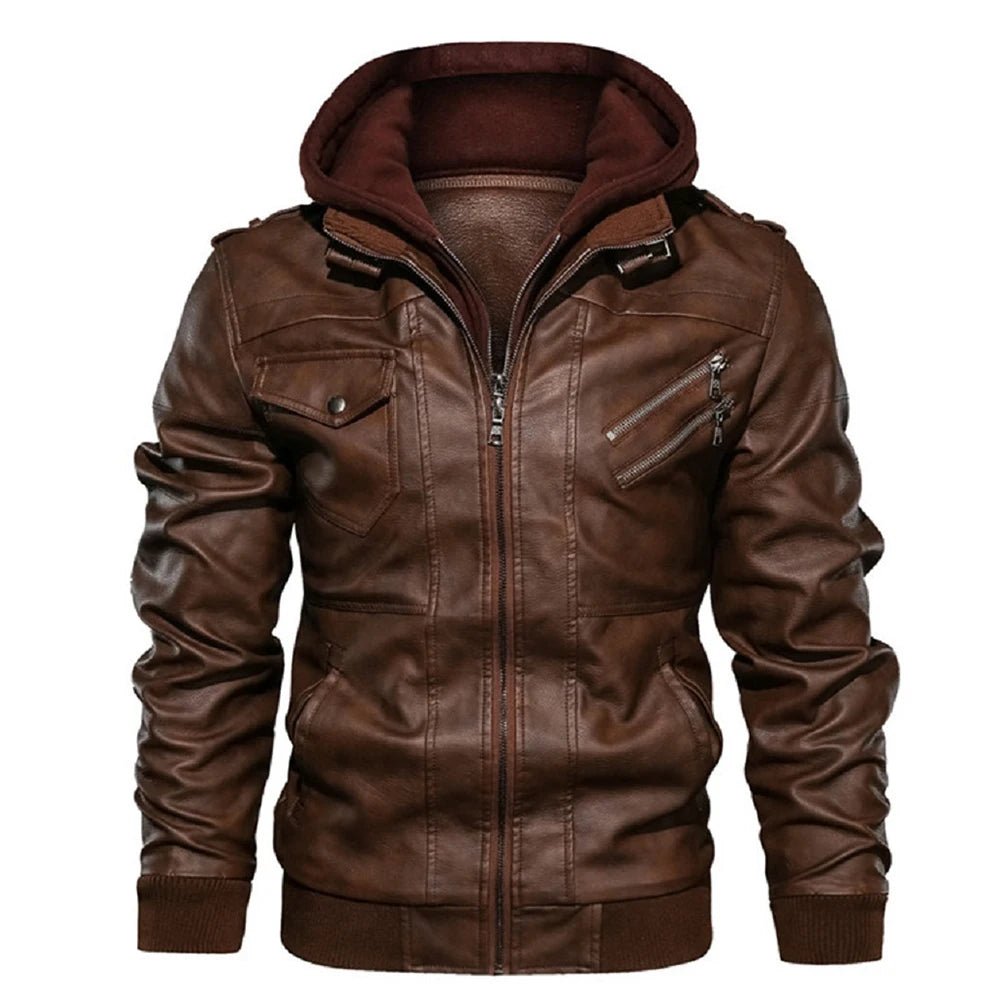 KB Neue männer Leder Jacken Herbst Casual Motorrad PU Jacke Biker Leder Mäntel Marke Kleidung EU Größe SA722 - flohmarkt-deutschland.shop