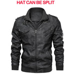 KB Neue männer Leder Jacken Herbst Casual Motorrad PU Jacke Biker Leder Mäntel Marke Kleidung EU Größe SA722 - flohmarkt-deutschland.shop