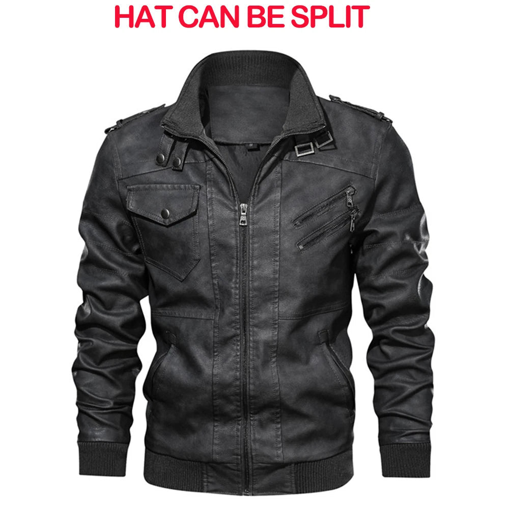 KB Neue männer Leder Jacken Herbst Casual Motorrad PU Jacke Biker Leder Mäntel Marke Kleidung EU Größe SA722 - flohmarkt-deutschland.shop