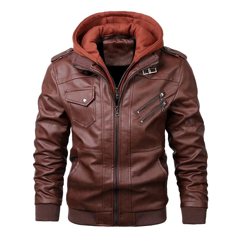 KB Neue männer Leder Jacken Herbst Casual Motorrad PU Jacke Biker Leder Mäntel Marke Kleidung EU Größe SA722 - flohmarkt-deutschland.shop