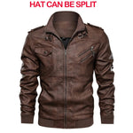 KB Neue männer Leder Jacken Herbst Casual Motorrad PU Jacke Biker Leder Mäntel Marke Kleidung EU Größe SA722 - flohmarkt-deutschland.shop