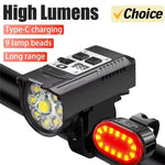 KDULIT 9-LED-Fahrradscheinwerfer, USB wiederaufladbar, Fahrradlampe, superhelle Lenkerlichter, wasserdichtes Fahrrad-Frontlicht für den Außenbereich - flohmarkt-deutschland.shop