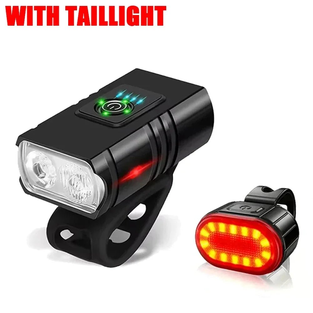 KDULIT 9-LED-Fahrradscheinwerfer, USB wiederaufladbar, Fahrradlampe, superhelle Lenkerlichter, wasserdichtes Fahrrad-Frontlicht für den Außenbereich - flohmarkt-deutschland.shop