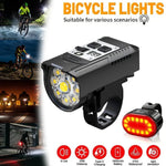 KDULIT 9-LED-Fahrradscheinwerfer, USB wiederaufladbar, Fahrradlampe, superhelle Lenkerlichter, wasserdichtes Fahrrad-Frontlicht für den Außenbereich - flohmarkt-deutschland.shop