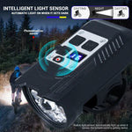 KDULIT 9-LED-Fahrradscheinwerfer, USB wiederaufladbar, Fahrradlampe, superhelle Lenkerlichter, wasserdichtes Fahrrad-Frontlicht für den Außenbereich - flohmarkt-deutschland.shop