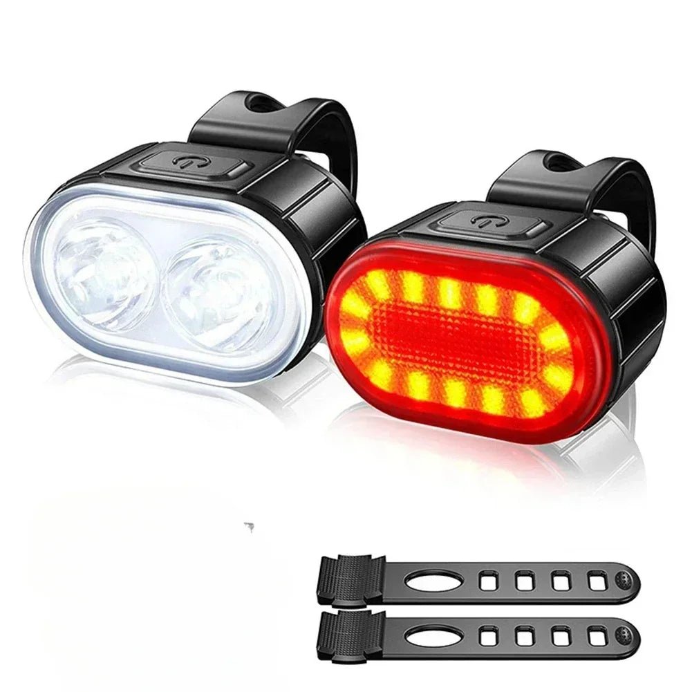 KDULIT 9-LED-Fahrradscheinwerfer, USB wiederaufladbar, Fahrradlampe, superhelle Lenkerlichter, wasserdichtes Fahrrad-Frontlicht für den Außenbereich - flohmarkt-deutschland.shop