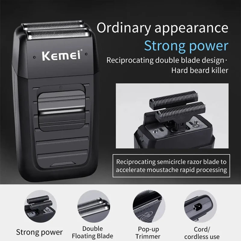 Kemei KM-2296 KM-2299 KM-1102 Hair Clipper Kit Men's Electric Shaver Hair Trimmer Machine Professional Hair Cutting Machine - flohmarkt-deutschland.shop