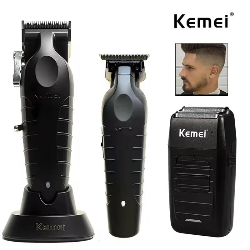 Kemei KM-2296 KM-2299 KM-1102 Hair Clipper Kit Men's Electric Shaver Hair Trimmer Machine Professional Hair Cutting Machine - flohmarkt-deutschland.shop