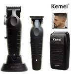 Kemei KM-2296 KM-2299 KM-1102 Hair Clipper Kit Men's Electric Shaver Hair Trimmer Machine Professional Hair Cutting Machine - flohmarkt-deutschland.shop