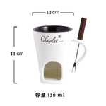 Keramik Kaffeetasse Kerzenwärmer Schokolade 130ml kreativ Geschenk - flohmarkt-deutschland.shop