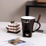 Keramik Kaffeetasse Kerzenwärmer Schokolade 130ml kreativ Geschenk - flohmarkt-deutschland.shop