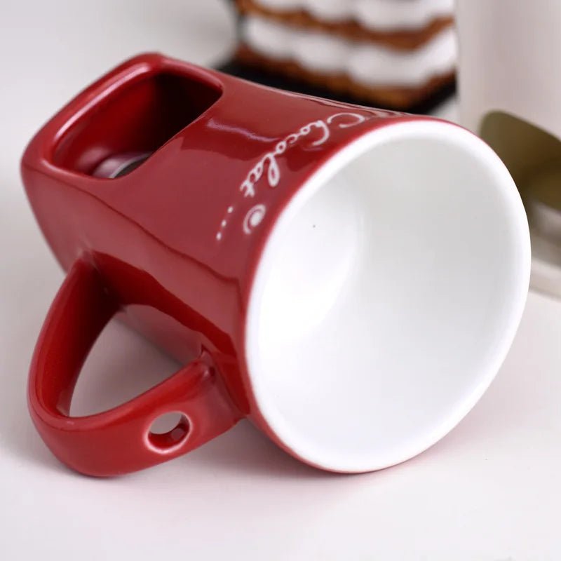 Keramik Kaffeetasse Kerzenwärmer Schokolade 130ml kreativ Geschenk - flohmarkt-deutschland.shop
