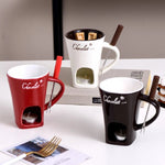 Keramik Kaffeetasse Kerzenwärmer Schokolade 130ml kreativ Geschenk - flohmarkt-deutschland.shop
