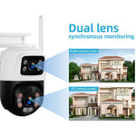 KERUI Outdoor WLAN Kamera 6MP Dual-Objektiv - flohmarkt-deutschland.shop