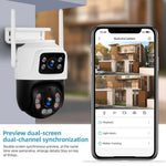 KERUI Outdoor WLAN Kamera 6MP Dual-Objektiv - flohmarkt-deutschland.shop