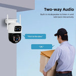 KERUI Outdoor WLAN Kamera 6MP Dual-Objektiv - flohmarkt-deutschland.shop