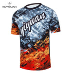 KEYIYUAN 2023 New Men Short Sleeve Mtb Downhill Jersey Motocross Shirt Mountain Bike T-shirt Mtb Bekleidung Herren Maillot Vtt - flohmarkt-deutschland.shop