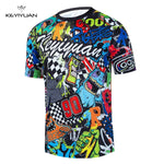 KEYIYUAN 2023 New Men Short Sleeve Mtb Downhill Jersey Motocross Shirt Mountain Bike T-shirt Mtb Bekleidung Herren Maillot Vtt - flohmarkt-deutschland.shop