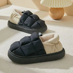 KIDMI Winter Herren Hausschuhe Warme Frauen Hausschuhe Im Freien Rutschfeste Männer Baumwolle Stiefel Flauschige Fuzzy Männer Schuhe Casual Pelzigen Hausschuhe - flohmarkt-deutschland.shop