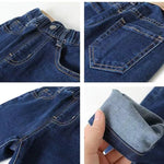 Kids Boys Jeans 2023 Spring And Autumn New Fashionable Elastic Children's Clothing Boys Loose Thin Denim Long Pants - flohmarkt-deutschland.shop