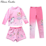 Kids Swimsuit for Girls Unicorn Long Sleeve Children's Swimwear + Surf Pants + Swimming Trunks Rash Guard Bathing Suit Child - flohmarkt-deutschland.shop