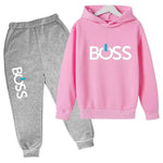 Kinder Casual Herbst Frühling 2 stücke Hoodie + Hosen 4F Brief Drucken Trainingsanzüge 2-13 Jahre Jungen Mädchender Kleidung Set - flohmarkt-deutschland.shop