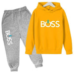 Kinder Casual Herbst Frühling 2 stücke Hoodie + Hosen 4F Brief Drucken Trainingsanzüge 2-13 Jahre Jungen Mädchender Kleidung Set - flohmarkt-deutschland.shop