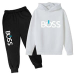 Kinder Casual Herbst Frühling 2 stücke Hoodie + Hosen 4F Brief Drucken Trainingsanzüge 2-13 Jahre Jungen Mädchender Kleidung Set - flohmarkt-deutschland.shop