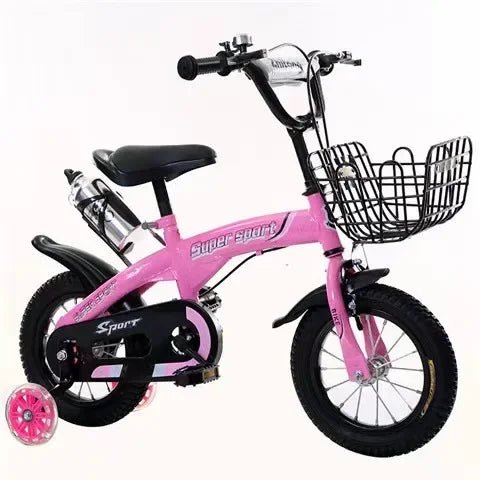 Kinderfahrräder für Jungen im Alter von 3–10 Jahren, Kinder, Mädchen, Kinderfahrräder mit blinkenden Hilfsrädern - flohmarkt-deutschland.shop