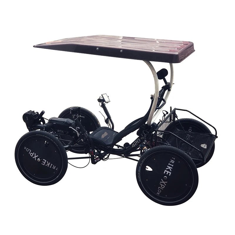 Komfortables Langstrecken-Reise-Elektrofahrrad mit Bafang 500W Motor Touring-Liegerad Quad - flohmarkt-deutschland.shop