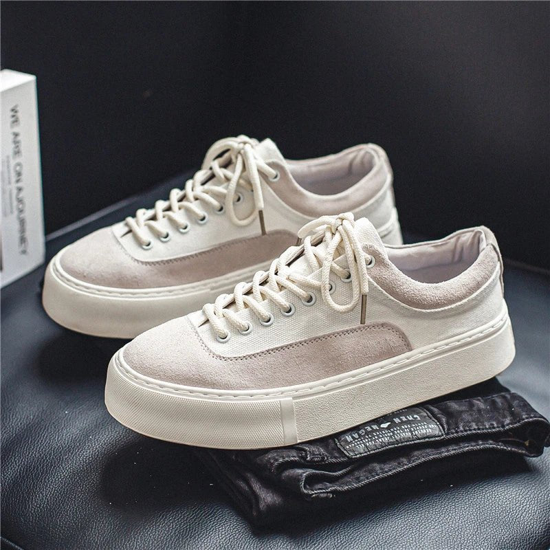 Koreanische Mode lässig Leinwand Turnschuhe Männer Harajuku Plattform Leinwand Schuhe Mann atmungsaktive Männer vulkan isierte Schuhe Zapatos de Lona - flohmarkt-deutschland.shop