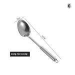 Küche Kochgeschirr Kochutensilien Edelstahl Schaufel Suppe Löffel Turner Utensilien Geschirr Kochen Werkzeug Küche Gadgets - flohmarkt-deutschland.shop