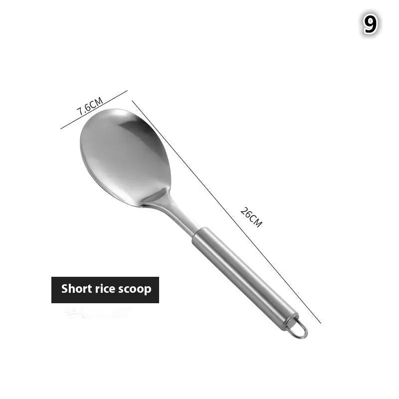Küche Kochgeschirr Kochutensilien Edelstahl Schaufel Suppe Löffel Turner Utensilien Geschirr Kochen Werkzeug Küche Gadgets - flohmarkt-deutschland.shop