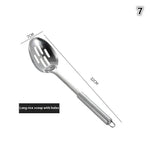 Küche Kochgeschirr Kochutensilien Edelstahl Schaufel Suppe Löffel Turner Utensilien Geschirr Kochen Werkzeug Küche Gadgets - flohmarkt-deutschland.shop
