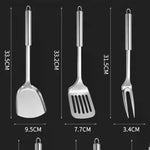 Küche Kochgeschirr Kochutensilien Edelstahl Schaufel Suppe Löffel Turner Utensilien Geschirr Kochen Werkzeug Küche Gadgets - flohmarkt-deutschland.shop