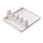 Küche Löffel Halter Gabel Spachtel Rack Regal Organizer Kunststoff Stäbchen Halter Nicht-slip Löffel Pad - flohmarkt-deutschland.shop