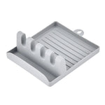 Küche Löffel Halter Gabel Spachtel Rack Regal Organizer Kunststoff Stäbchen Halter Nicht-slip Löffel Pad - flohmarkt-deutschland.shop