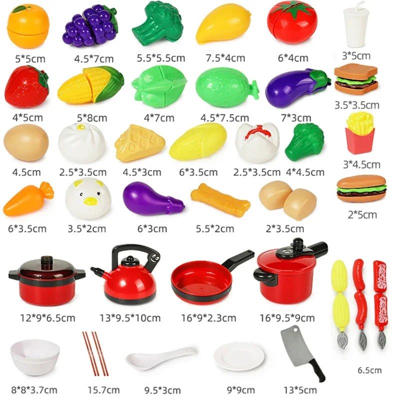 Küche Spielzeug Set Für Kinder Mädchen Kochen Baby Schneiden Obst Kochen Küche Utensilien kinder Simulation Bildung Pretend Spielen - flohmarkt-deutschland.shop