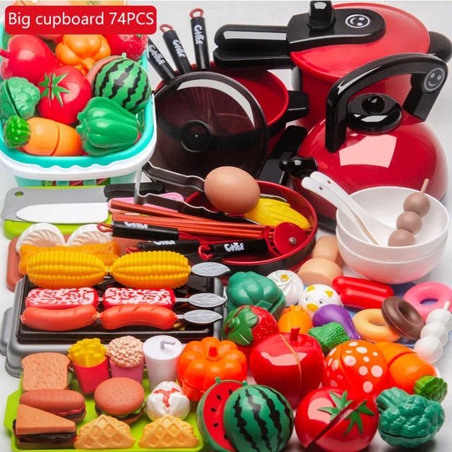 Küche Spielzeug Set Für Kinder Mädchen Kochen Baby Schneiden Obst Kochen Küche Utensilien kinder Simulation Bildung Pretend Spielen - flohmarkt-deutschland.shop
