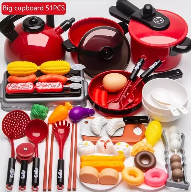 Küche Spielzeug Set Für Kinder Mädchen Kochen Baby Schneiden Obst Kochen Küche Utensilien kinder Simulation Bildung Pretend Spielen - flohmarkt-deutschland.shop