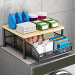 Küchen-Aufbewahrungsregal Stehendes Regal mit Schublade für Obst, Gemüse, Mikrowelle, Töpfe, Geschirr, Gewürze Organizer für Zuhause und Wohnung - flohmarkt-deutschland.shop