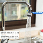 Küchen-Gadgets 2 Modi 360° Drehbarer Sprudler Hochdruck-Wasserhahn-Verlängerung Wassersparend Badezimmer Küchenzubehör - flohmarkt-deutschland.shop