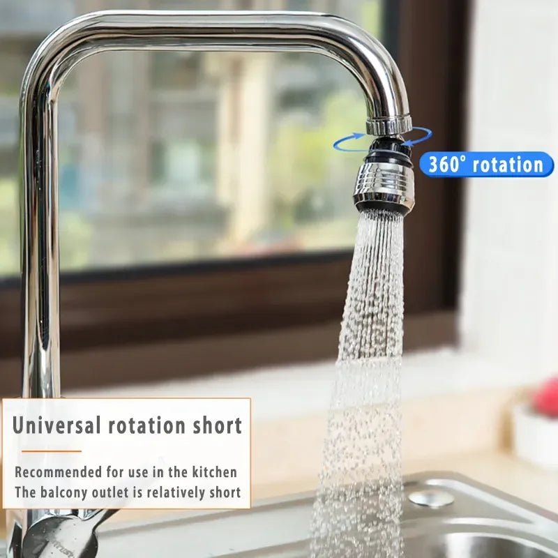 Küchen-Gadgets 2 Modi 360° Drehbarer Sprudler Hochdruck-Wasserhahn-Verlängerung Wassersparend Badezimmer Küchenzubehör - flohmarkt-deutschland.shop